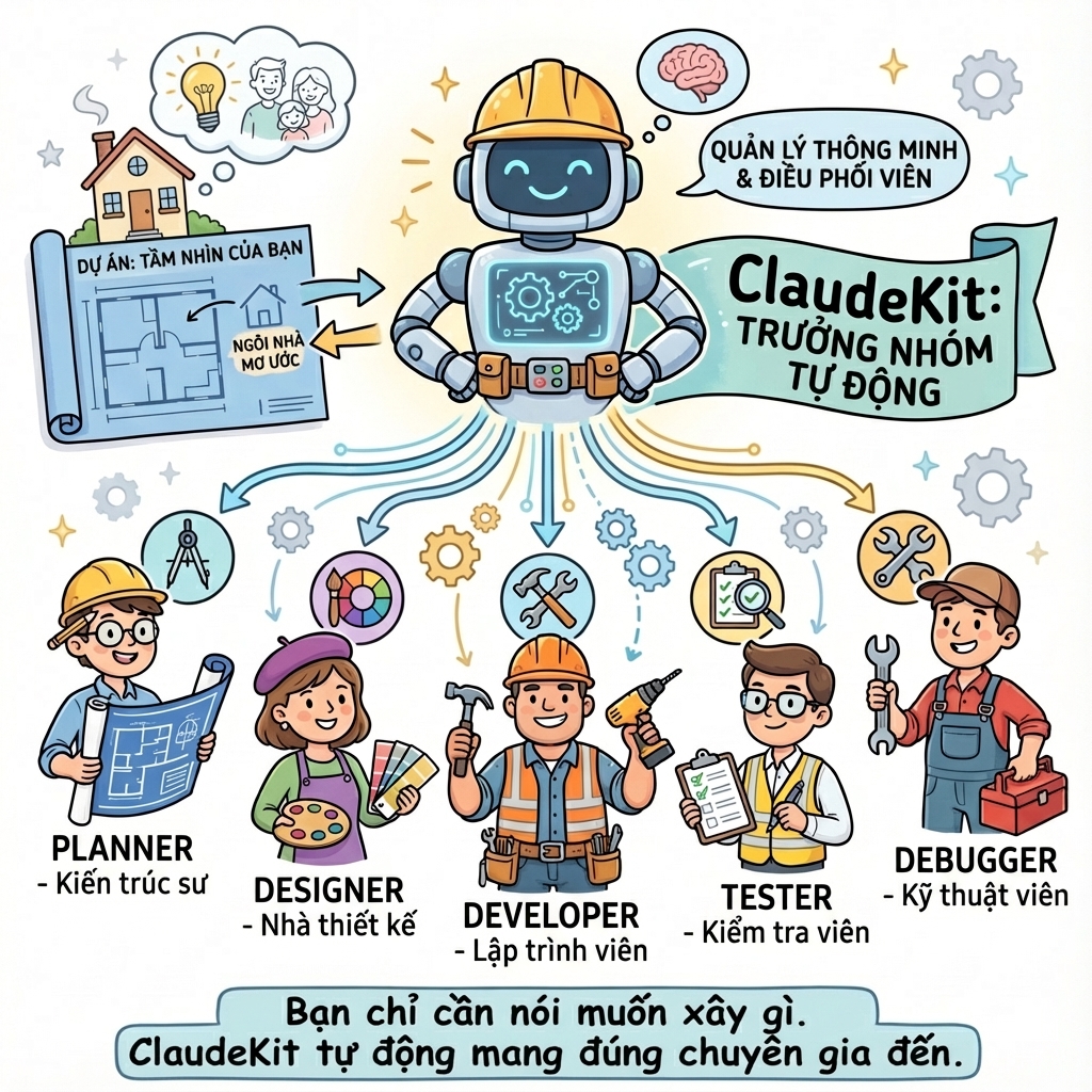 ClaudeKit Construction Team Metaphor